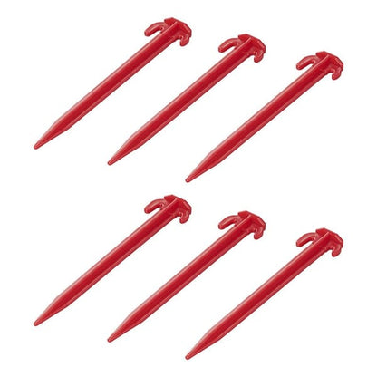 PLASTIC TENT PEGS - 19CM - SET OF 6 PIECES