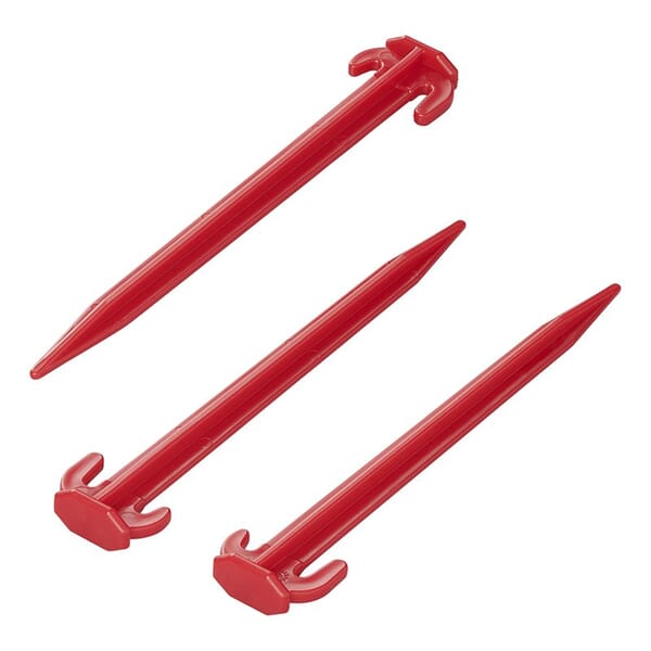PLASTIC TENT PEGS - 19CM - SET OF 6 PIECES