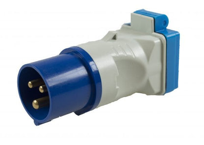 MP3758 230V 16A Caravan Plug to BS Socket Adaptor