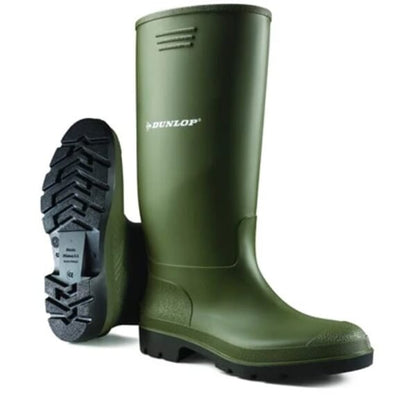 DUNLOP GREEN PVC ADULTS WELLINGTON - NON-SAFETY