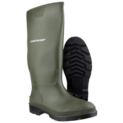 DUNLOP GREEN PVC ADULTS WELLINGTON - NON-SAFETY