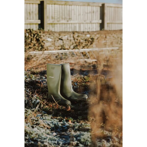 DUNLOP GREEN PVC ADULTS WELLINGTON - NON-SAFETY