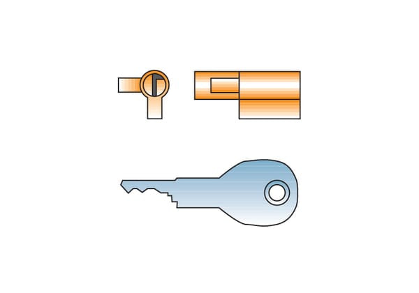 MP478 Integral Security Lock & Keys For Couplings