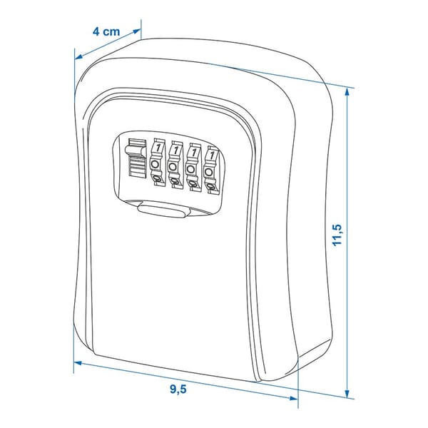 KEY SAFE WITH NUMBER COMBINATION