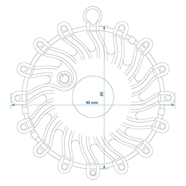 WARNING DISK 16LED ORANGE