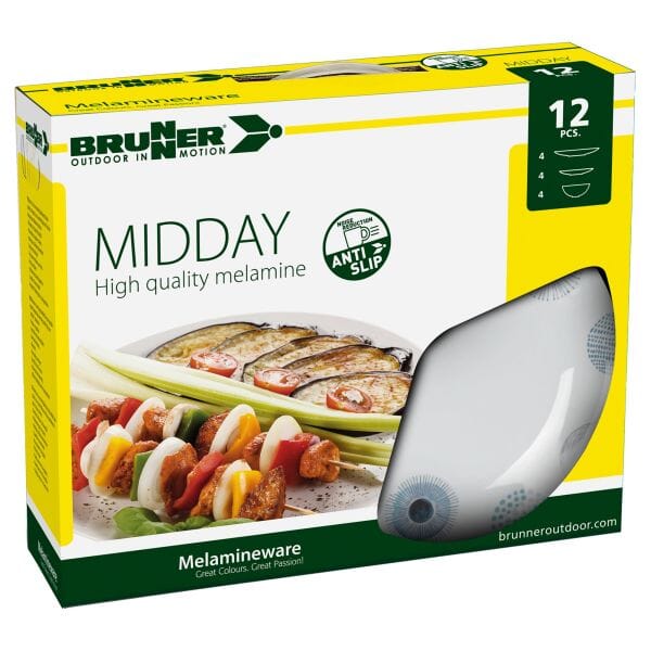 BRUNNER TABLEWARE SET MIDDAY DEEP SEA 12PCE
