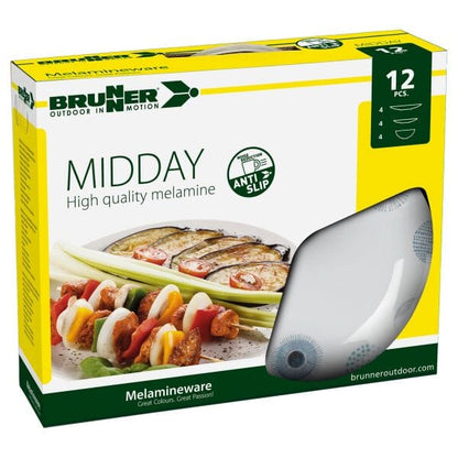 BRUNNER TABLEWARE SET MIDDAY DEEP SEA 12PCE