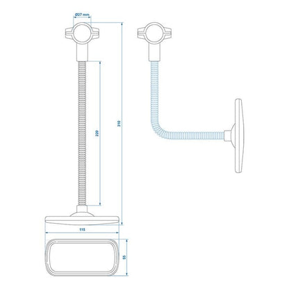 BIKE MIRROR WITH FLEX ARM