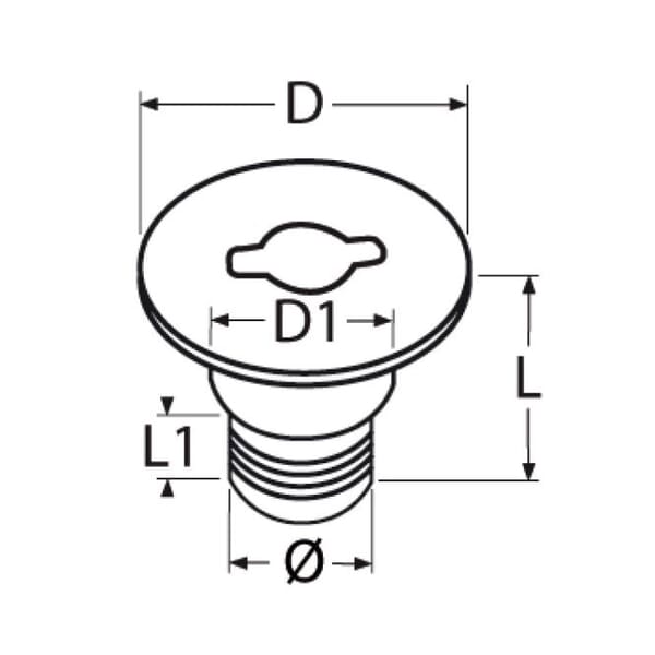 Deck Filler with retractable handle - 2" Stainless Steel A4