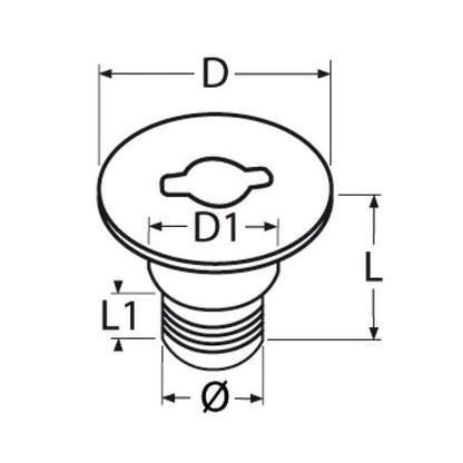 Deck Filler with retractable handle - 2" Stainless Steel A4