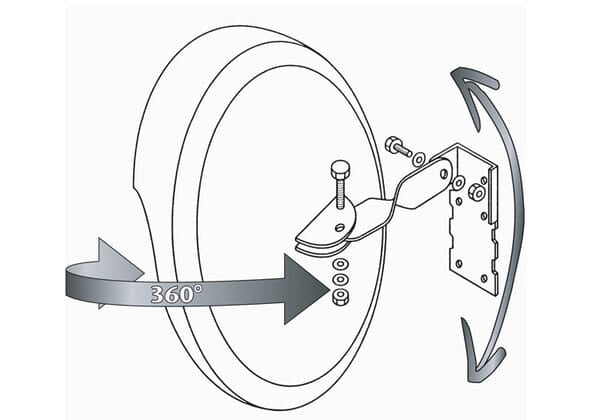 Maypole Driveway Safety Convex Mirror 300mm