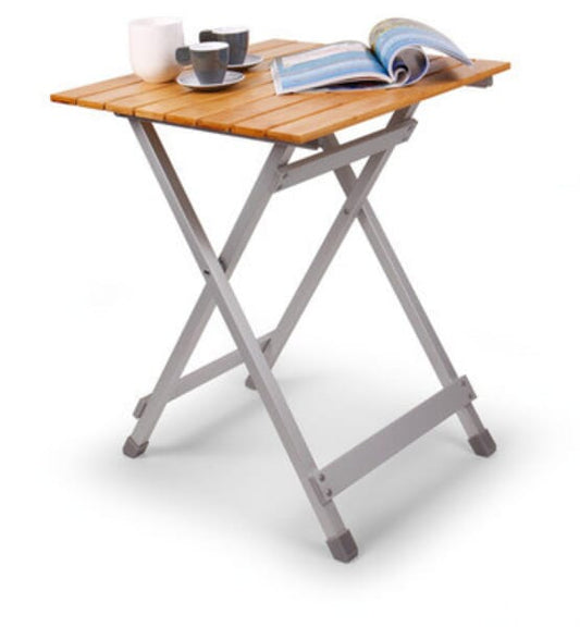 HOLIDAY TRAVEL SINGLE BAMBOO FOLDING TABLE