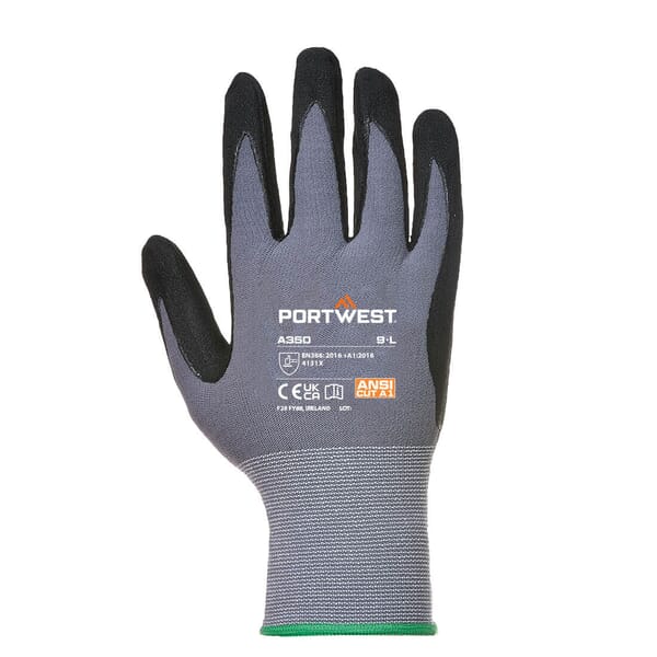PORTWEST A350 GRIP15 NITRILE SANDY GLOVES