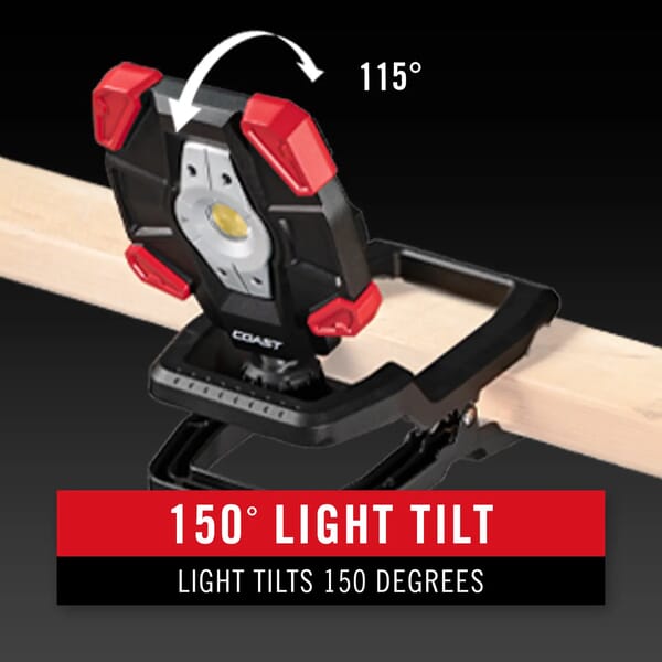 COAST CL40R RECHARGABLE / AC/DC DUAL POWER CLAMP WORKLIGHT 3900 LUMENS