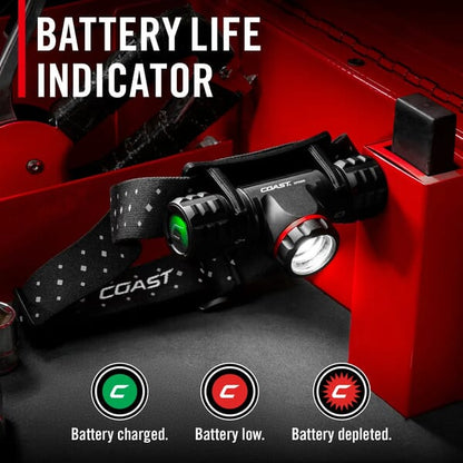 COAST XPH30R RECHARGABLE HEADLAMP 1500 LUMENS