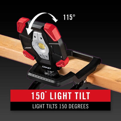COAST CL20R RECHARGABLE / AC/DC DUAL POWER CLAMP WORKLIGHT 1750 LUMENS