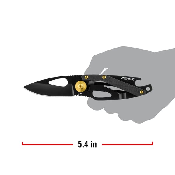 COAST KL20R RECHARGABLE TORCH 380 LUMENS + FX200 KNIFE COMBO PACK