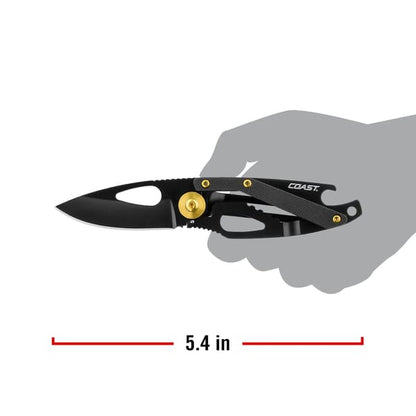 COAST KL20R RECHARGABLE TORCH 380 LUMENS + FX200 KNIFE COMBO PACK