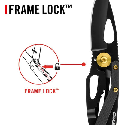 COAST KL20R RECHARGABLE TORCH 380 LUMENS + FX200 KNIFE COMBO PACK