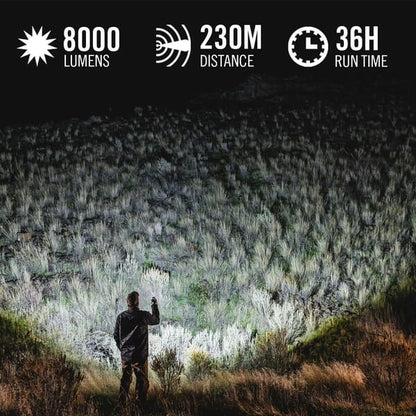 COAST XP40R RECHARGABLE TORCH 8000 LUMENS