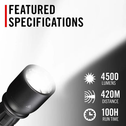 COAST XP14R RECHARGABLE TORCH 4500 LUMENS