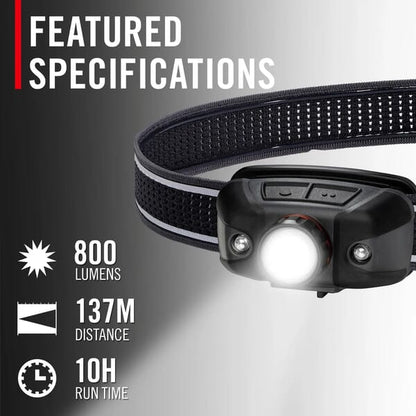 COAST FLX40R RECHARGABLE HEADLAMP 800 LUMENS