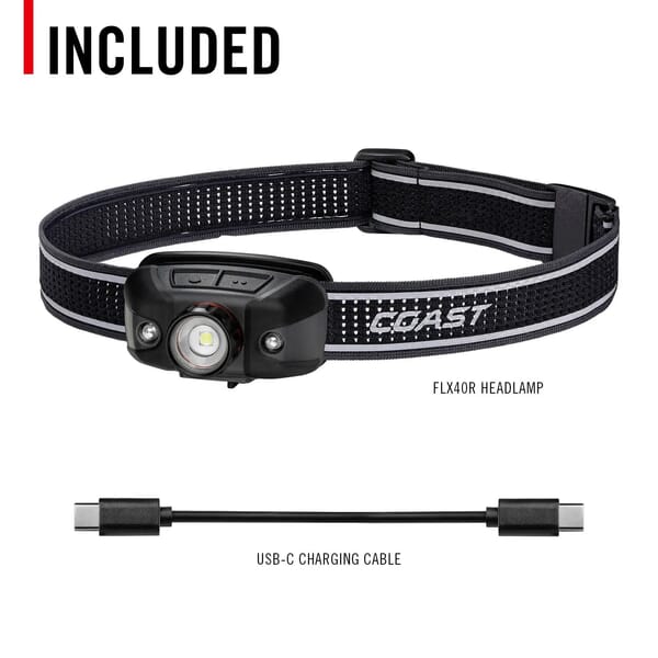 COAST FLX40R RECHARGABLE HEADLAMP 800 LUMENS