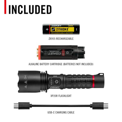 COAST XP20R RECHARGABLE FLASHLIGHT 4000 LUMENS