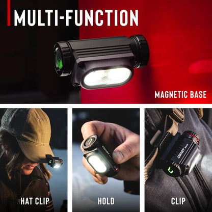 COAST WPH10R WATERPROOF RECHARGABLE HEADLAMP - LIGHTWEIGHT WITH MAGNET, 1000LUMENS