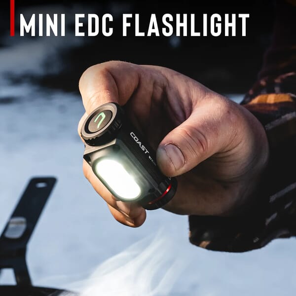 COAST WPH10R WATERPROOF RECHARGABLE HEADLAMP - LIGHTWEIGHT WITH MAGNET, 1000LUMENS