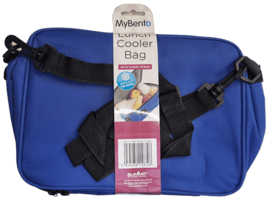 MYBENTO LUNCH COOLER BAG WITH CARRY STRAP - BLUE