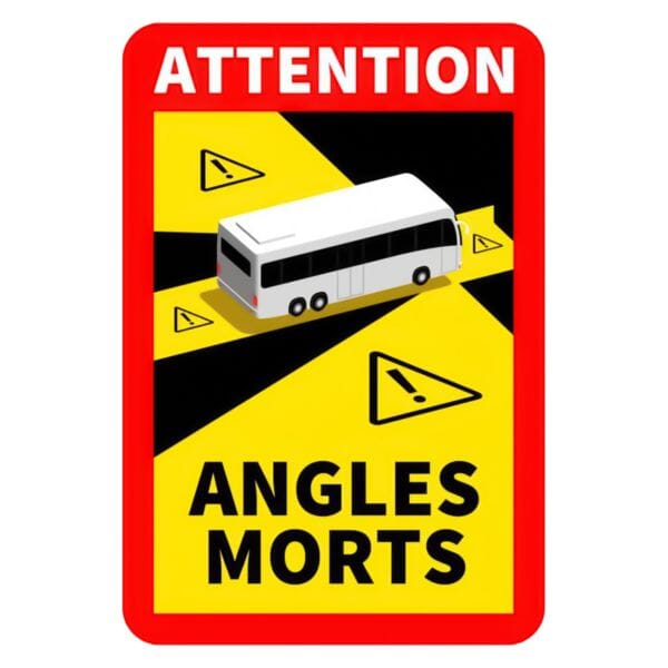 BLIND SPOT STICKER SET - ANGLES MORTS - MANDATORY IN FRANCE