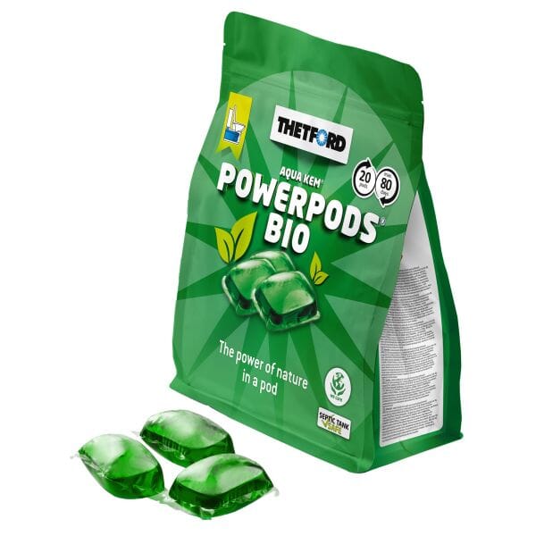 THETFORD TOILET ADDITIVE POWERPODS BIO 20 PACK