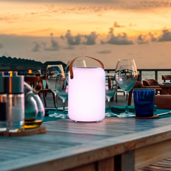 FISCHER & HONSEL ORNO SOLAR LED TABLE LAMP WARM WHITE OR RED/GREEN/BLUE/WHITE 0.5W