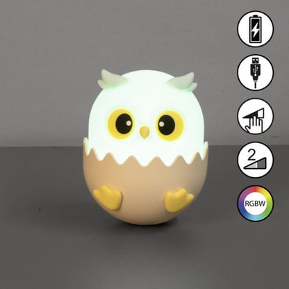 FISCHER & HONSEL ELLA KIDS RECHARGABLE LED OWL LIGHT 0.4W