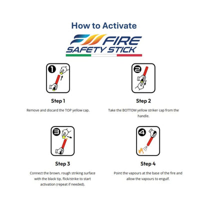 FIRE SAFETY STICK - 15 YEAR SHELF LIFE