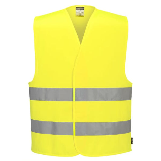 PORTWEST HI-VIS VEST - 2-BAND