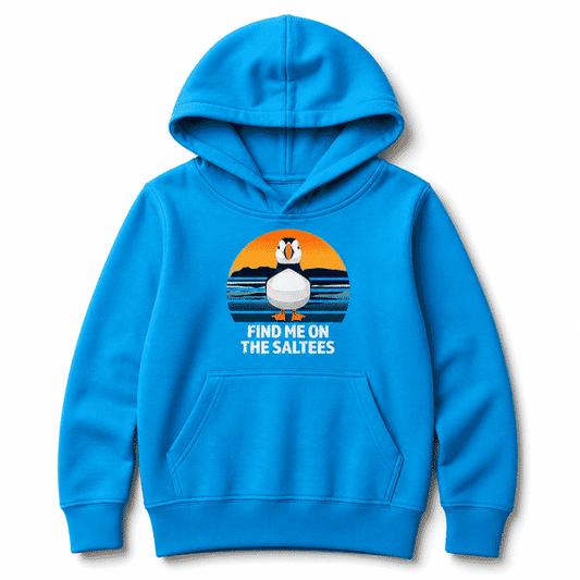 KILMORE QUAY CLOTHING CO. KIDS HOODIE - PUFFIN - AQUA