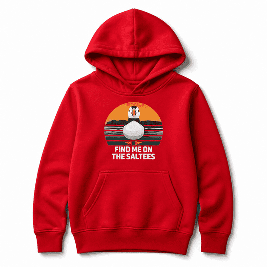 KILMORE QUAY CLOTHING CO. KIDS HOODIE - PUFFIN - RED