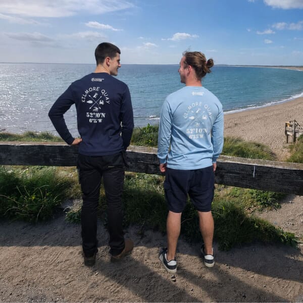 KILMORE QUAY LONG SLEEVE T-SHIRT - UNISEX - ADULT - NAVY BLUE
