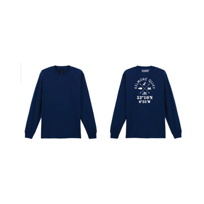 KILMORE QUAY LONG SLEEVE T-SHIRT - UNISEX - ADULT - NAVY BLUE