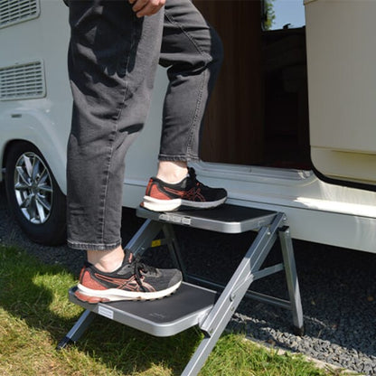 FOLDABLE STEEL DOUBLE STEP