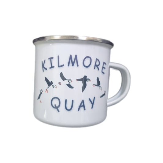 12OZ ENAMEL MUG - PUFFIN PRINT