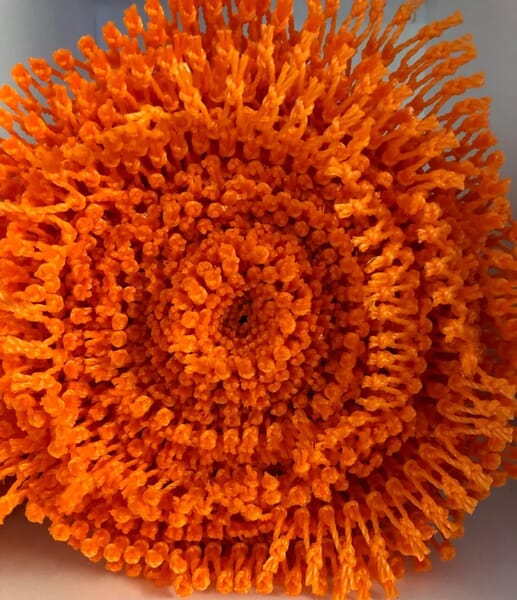 BAIT BAG NETTING ROLL - ORANGE - MESH SIZE: 40MM - 1000 MESHES LONG - 10.5 MESHES DEEP