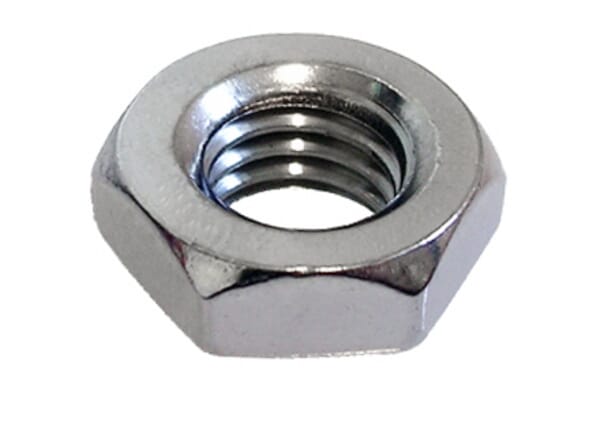 STAINLESS STEEL THIN NUT - HEXAGON - SOLD INDIVIDUALLY