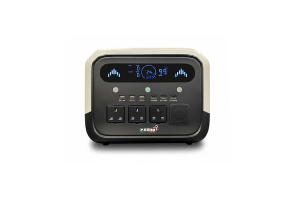 Pacini Portable Power Station Capacity 1024Wh, 3 outlets, 1200W
