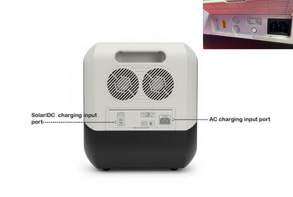 Pacini Portable Power Station Capacity 2048Wh, 4 outlets,2400W