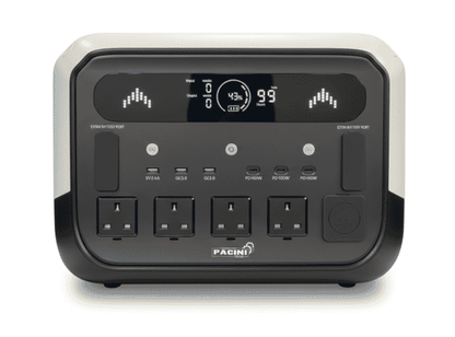 Pacini Portable Power Station Capacity 2048Wh, 4 outlets,2400W