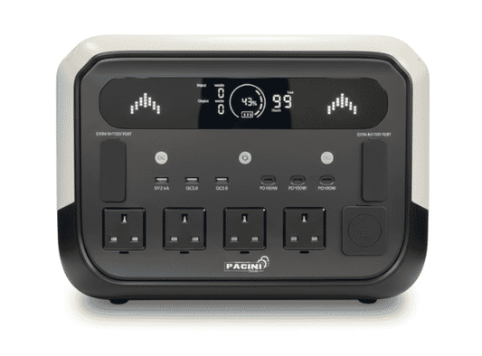 Pacini Portable Power Station Capacity 2048Wh, 4 outlets,2400W