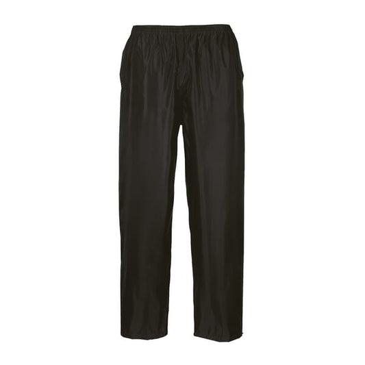 Portwest Classic Waterproof Rain Trousers - Adults - Black